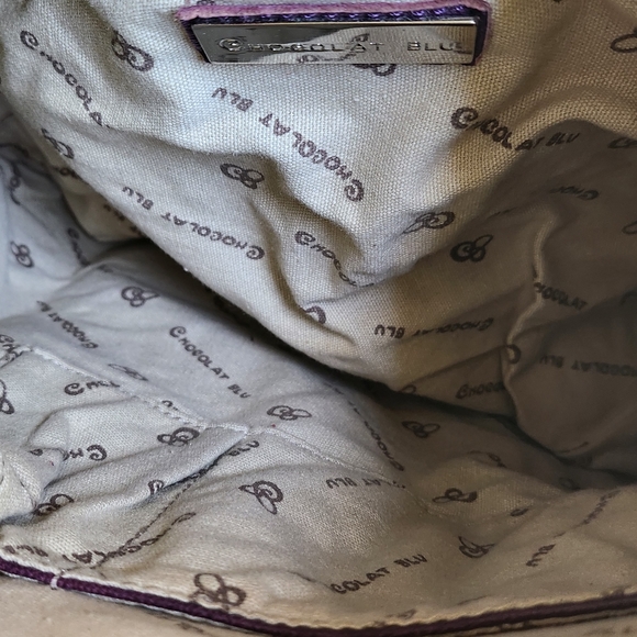 LEATHER CROSSBODY HANDBAG BY CHOCOLAT BLU - Picture 3 of 9